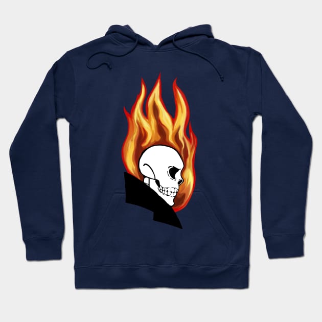 Ghost rider hoodie blue discount